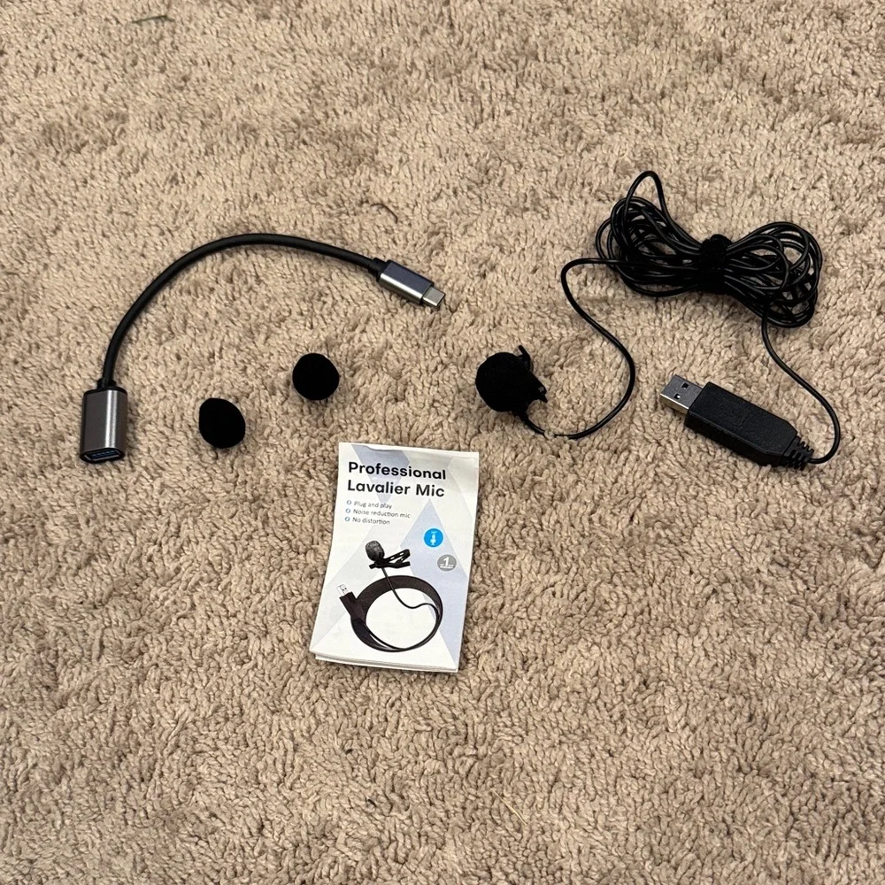 Lavalier Omnidirectional Condenser Microphone